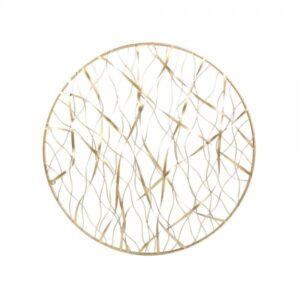 RIBBONS DECO ΤΟΙΧΟΥ ΜΕΤΑΛΛΟ ΧΡΥΣΟ D61xH7cm