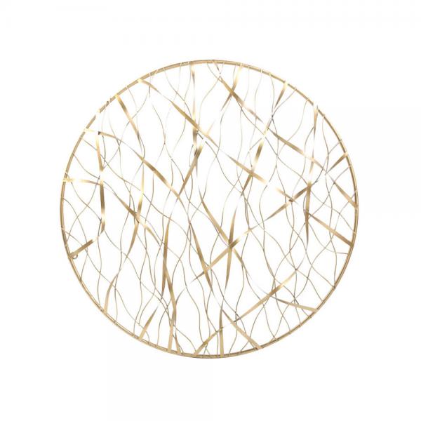 RIBBONS DECO ΤΟΙΧΟΥ ΜΕΤΑΛΛΟ ΧΡΥΣΟ D61xH7cm
