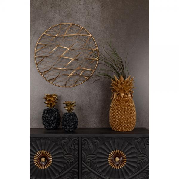 RIBBONS DECO ΤΟΙΧΟΥ ΜΕΤΑΛΛΟ ΧΡΥΣΟ D61xH7cm