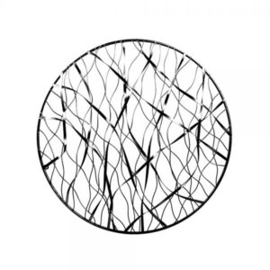 RIBBONS DECO ΤΟΙΧΟΥ ΜΕΤΑΛΛΟ ΜΑΥΡΟ D61xH7cm