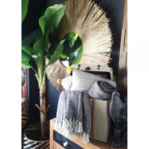 CATRIDGE ΡΙΧΤΑΡΙ ΒΑΜΒΑΚΙ ΓΚΡΙ ΜΑΥΡΟ 125x150cm