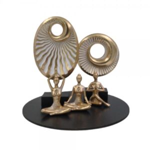 CALM POSE GOLD 2 DECO ΦΙΓΟΥΡΑ POLYRESIN ΧΡΥΣΟ 12,6x7xH19,2cm