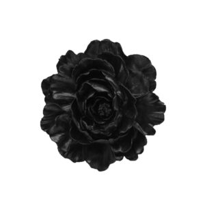 ROSA ΔΙΑΚΟΣΜΗΤΙΚΟ ΤΟΙΧΟΥ 25x5x24 POLYRESIN ΜΑΥΡΟ