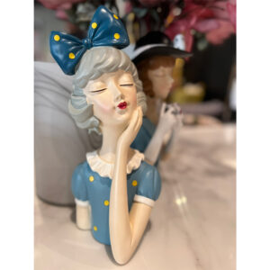 TRAVEL GIRL ΔΙΑΚΟΣΜΗΤΙΚΗ ΦΙΓΟΥΡΑ 17x15x34 POLYRESIN ΠΟΛΥΧΡΩΜΟ