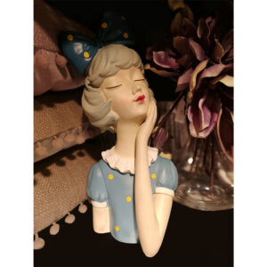 TRAVEL GIRL ΔΙΑΚΟΣΜΗΤΙΚΗ ΦΙΓΟΥΡΑ 17x15x34 POLYRESIN ΠΟΛΥΧΡΩΜΟ