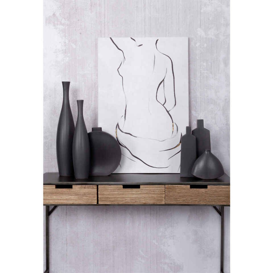 LUI ΒΑΖΟ 15x5x35 ΚΕΡΑΜΙΚΟ ΑΝΘΡΑΚΙ ΜΑΤ