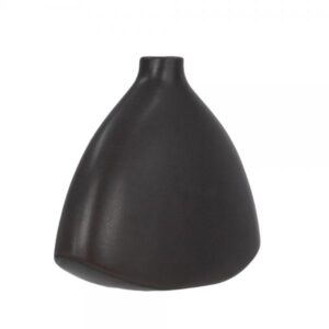GANGORRA ΒΑΖΟ ΚΕΡΑΜΙΚΟ ΑΝΘΡΑΚΙ ΜΑΤ 20,5x8,5xH18cm