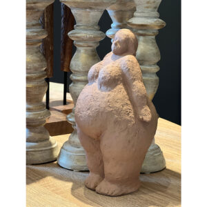BIG WOMAN A ΔΙΑΚΟΣΜΗΤΙΚΗ ΦΙΓΟΥΡΑ 17x12x26 POLYRESIN ΚΑΦΕ