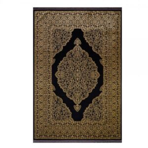 LUSCIUS ΧΑΛΙ ΥΦΑΣΜΑ ΜΑΥΡΟ ΧΡΥΣΟ 200x300xH1cm