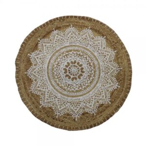CROCHET ΧΑΛΙ ΓΙΟΥΤΑ ΦΥΣΙΚΟ ΛΕΥΚΟ D90cm