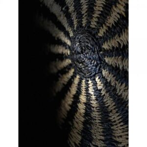 COLGA DECO SET 2ΤΜΧ SEAGRASS ΜΑΥΡΟ ΦΥΣΙΚΟ 60-50x60-50xH6-6cm