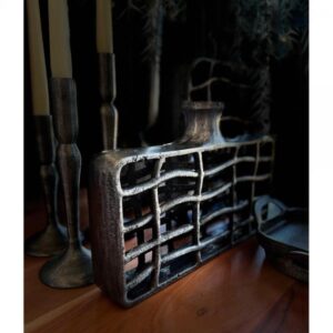 CASALA ΒΑΖΟ ΑΛΟΥΜΙΝΙΟ ΑΣΗΜΙ ΑΝΤΙΚΕ 30x7xH37cm