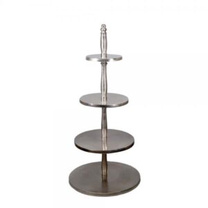 MISSI STAND 4ΘΕΣΕΩΝ ΑΛΟΥΜΙΝΙΟ ΑΣΗΜΙ D26 / 35 / 44 / 55xH128cm