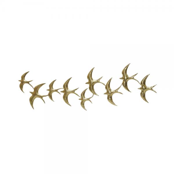 GOLDBIRD DECO ΤΟΙΧΟΥ ΜΕΤΑΛΛΟ ΧΡΥΣΟ 101,6x2xH33cm