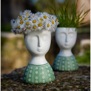 IPAMO GREEN ΚΑΣΠΩ 9x7x14 POLYRESIN ΛΕΥΚΟ ΜΕΝΤΑ