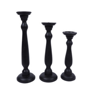 OTRERA ΚΗΡΟΠΗΓΙΟ 15x15x45 ΞΥΛΟ MANGO ΜΑΥΡΟ