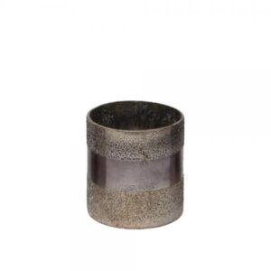 TALOS ΒΑΣΗ ΡΕΣΩ ΓΥΑΛΙ ΜΑΥΡΟ ΑΝΤΙΚΕ D8,5xH9cm