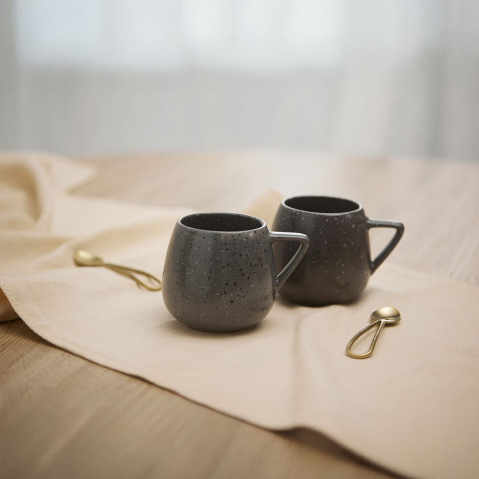 STONE ΚΟΥΠΑ 7x7x9 STONEWARE ΓΚΡΙ ΑΝΟΙΧΤΟ ΜΑΥΡΟ ΛΕΥΚΟ