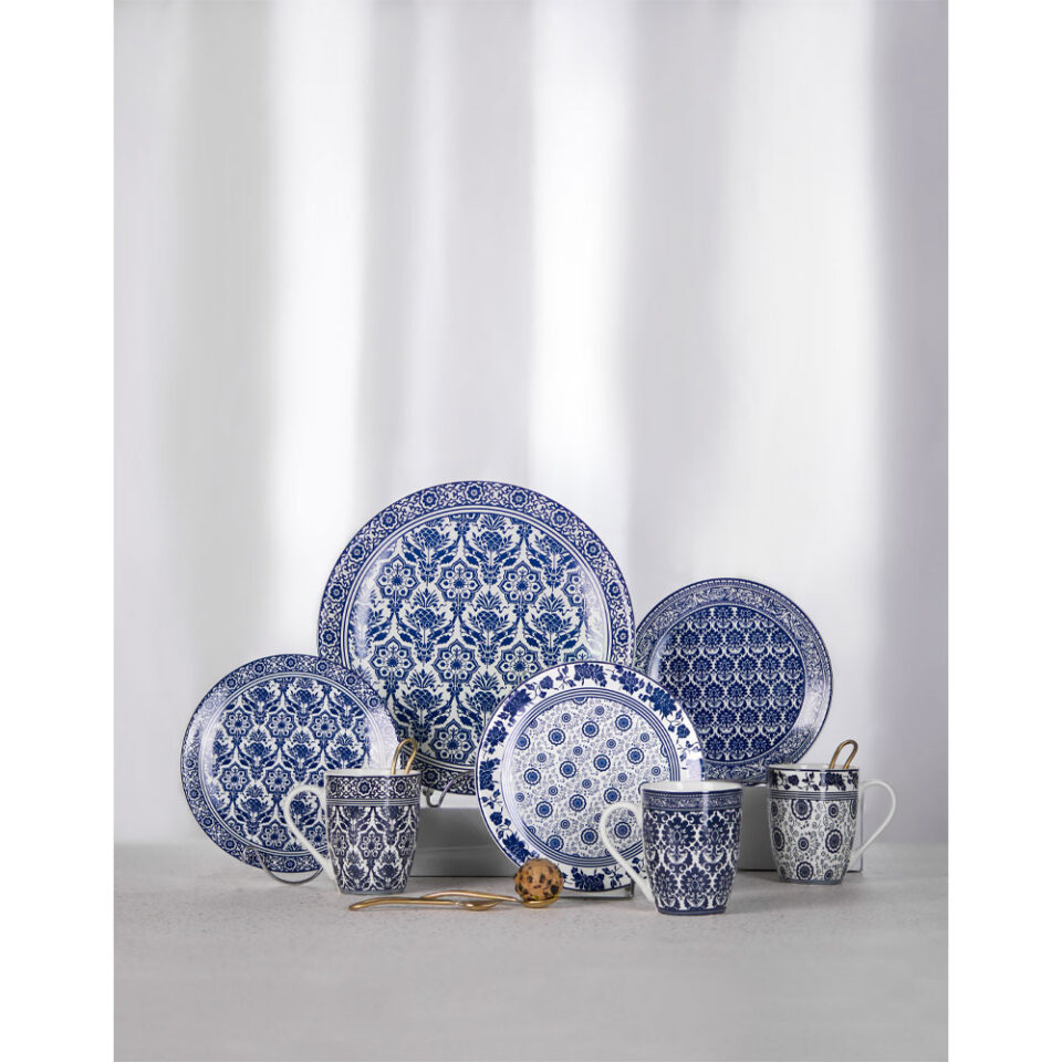 FELICIA ΚΟΥΠΑ 8x8x11 NEW BONE CHINA ΛΕΥΚΟ ΜΠΛΕ
