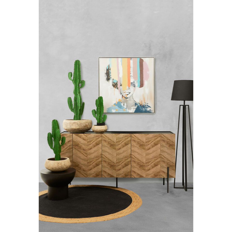 CANDELABRA CACTUS ΦΥΤΟ ΤΕΧΝΗΤΟ ΣΕ ΓΛΑΣΤΡΑ 120 PU ΠΡΑΣΙΝΟ