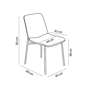 BRICK ΚΑΡΕΚΛΑ ΓΚΡΙ 45x60x83