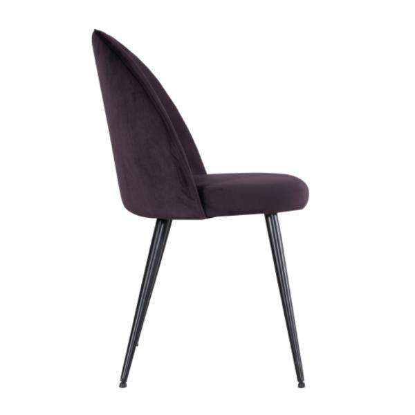 ZIZEL ΚΑΡΕΚΛΑ VIOLET ΣΚΟΥΡΟ 47x56,5xH84cm