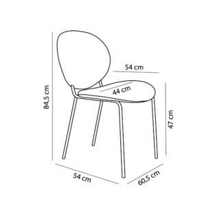 BEETLE ΚΑΡΕΚΛΑ BROWN GOLD 60.5x54x84.5