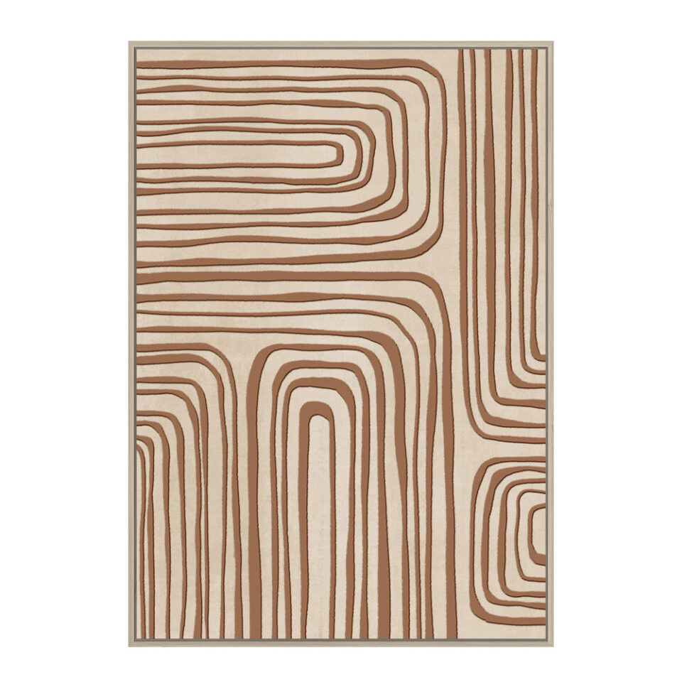 IMPASSE ΠΙΝΑΚΑΣ ΔΙΑΚΟΣΜΗΣΗΣ 80x120x4cm ΚΑΜΒΑΣ ΜΠΕΖ TERRACOTTA ΞΥΛΟ ΦΥΣΙΚΟ