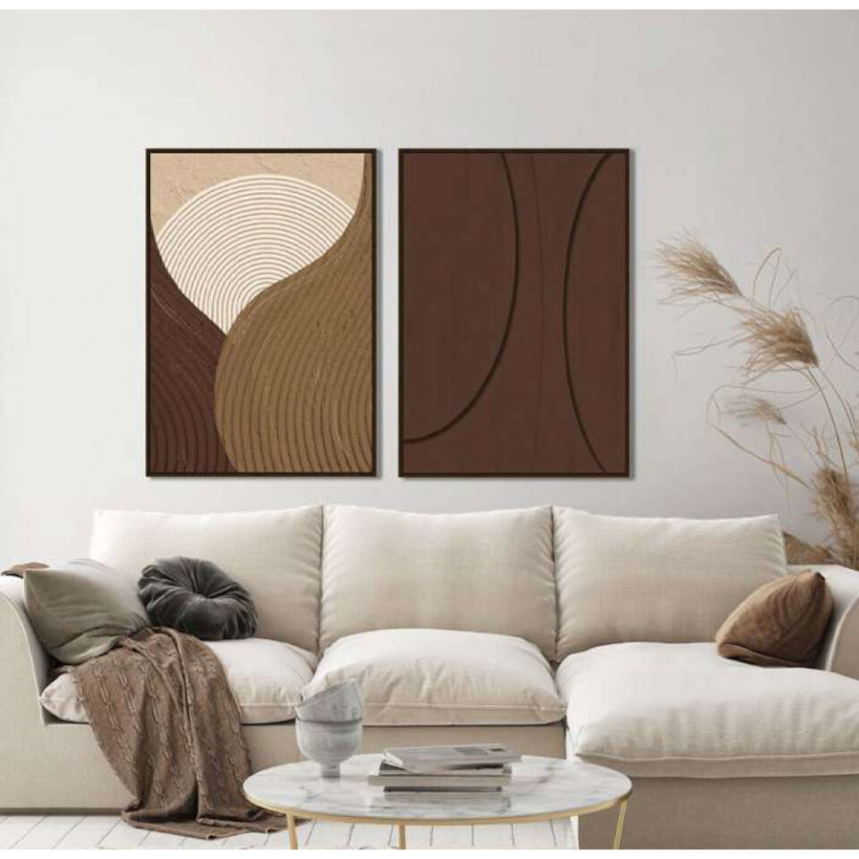 CARNELIAN ΠΙΝΑΚΑΣ ΔΙΑΚΟΣΜΗΣΗΣ 80x120x4 ΚΑΜΒΑΣ ΚΑΦΕ PVC ΦΥΛΛΟ ΚΑΦΕ