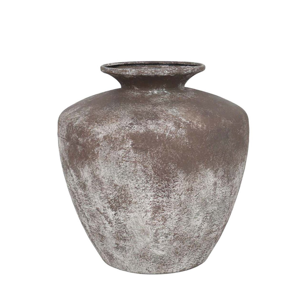 DIROS ΒΑΖΟ ΜΕΤΑΛΛΟ ΚΑΦΕ ΛΕΥΚΟ 25x25x26