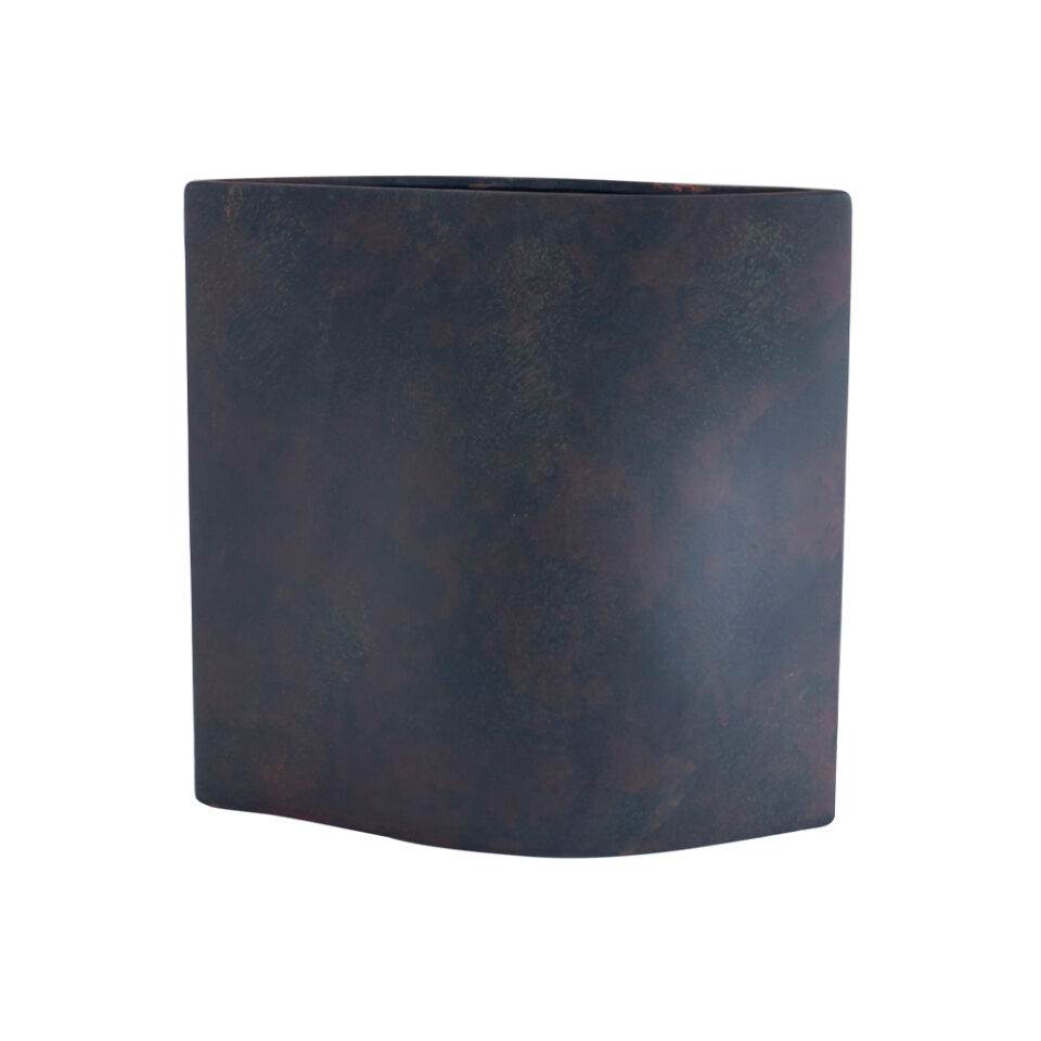 ARIADNE ΒΑΖΟ ΚΕΡΑΜΙΚΟ ΑΝΘΡΑΚΙ ΚΑΦΕ 26x15x25