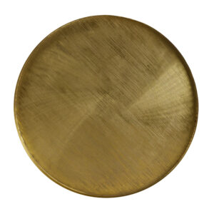 TOTALE COFFEE TABLE SET 2ΤΕΜ BRASS ANTIQUE ΜΑΥΡΟ 76x76x43.5