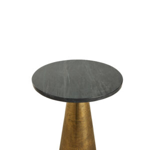 CONO COFFEE TABLE ΜΑΥΡΟ ANTIQUE BRASS 36x36x51