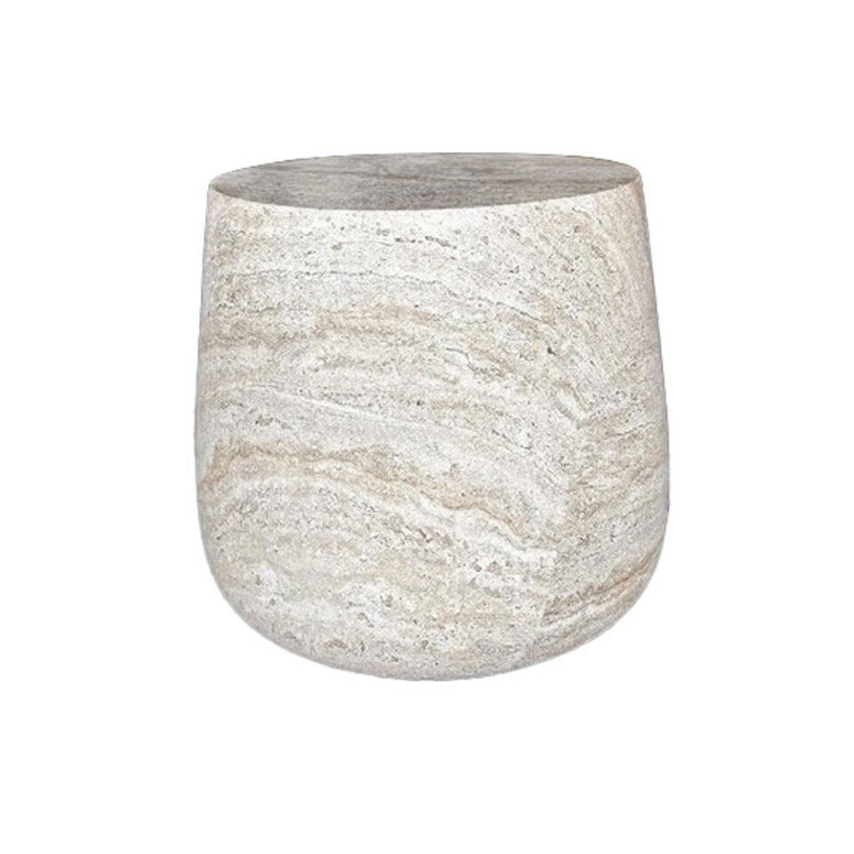 LITHOS SIDE TABLE BEIGE 49x49x41.5cm