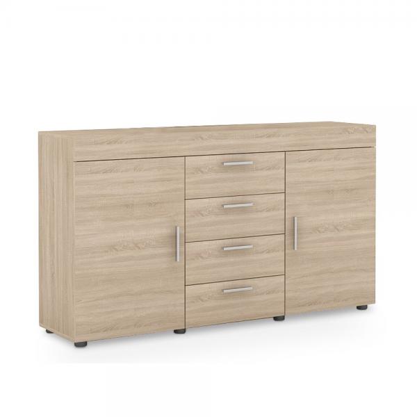 SORISSO ΜΠΟΥΦΕΣ SONOMA ΣΚΟΥΡΟ 153x40xH85cm