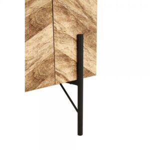 PARKE ΜΠΟΥΦΕΣ ΜΑΥΡΟ ΦΥΣΙΚΟ ΜΕ PATTERN 160x43x80