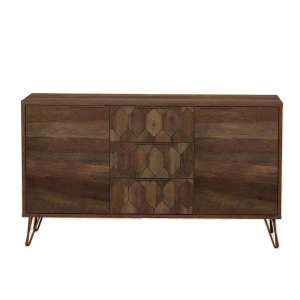 BRICK ΜΠΟΥΦΕΣ ΚΑΡΥΔΙ ΜΕ PATTERN 140x39,5xH80cm
