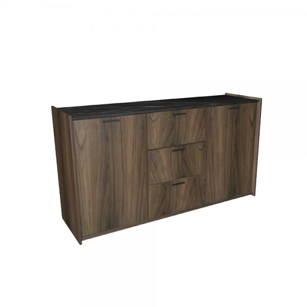 CARACAS ΜΠΟΥΦΕΣ ΚΑΡΥΔΙ ΠΕΤΡΑ 155x45xH85cm