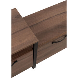 RAM TV STAND ΚΑΡΥΔΙ ΜΑΥΡΟ 180x35x55
