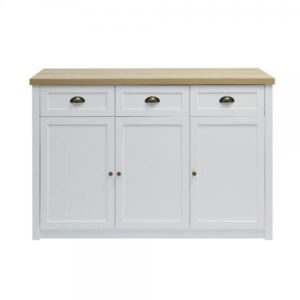 COTTAGE ΜΠΟΥΦΕΣ ΛΕΥΚΟ ΦΥΣΙΚΟ 130x40xH87cm