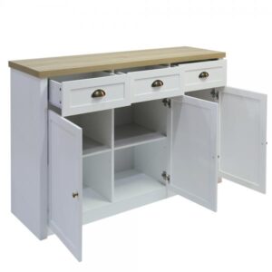 COTTAGE ΜΠΟΥΦΕΣ ΛΕΥΚΟ ΦΥΣΙΚΟ 130x40xH87cm