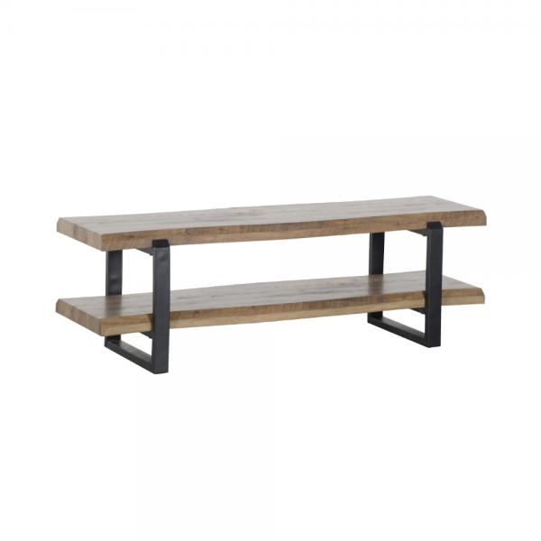 BRICK TV STAND ΚΑΡΥΔΙ ΜΑΥΡΟ 140x40xH45cm