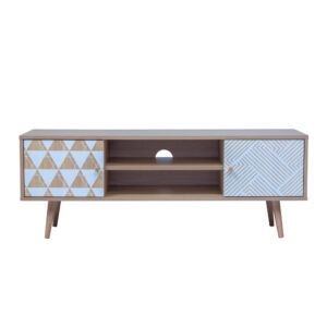 TRIANGLE TV STAND SONOMA ΜΕ PATTERN 120x40x45