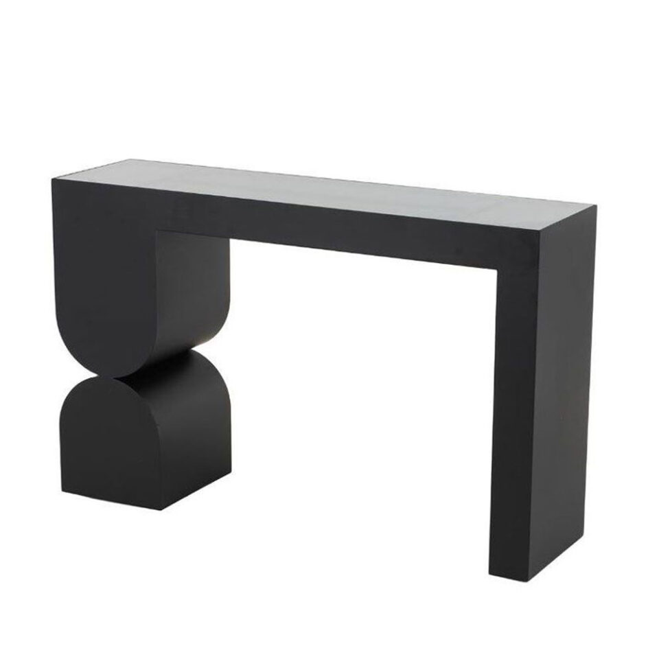 ARCHES ΚΟΝΣΟΛΑ ΜΑΥΡΟ 120x32x75cm