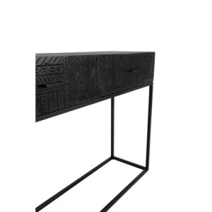 AZTEC ΚΟΝΣΟΛΑ 2ΣΥΡΤΑΡΙΑ ΜΑΥΡΟ 120x35x90