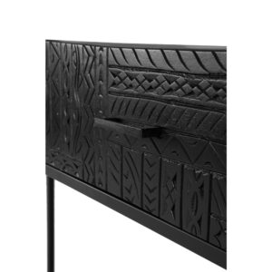 AZTEC ΚΟΝΣΟΛΑ 2ΣΥΡΤΑΡΙΑ ΜΑΥΡΟ 120x35x90