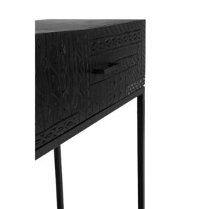 AZTEC ΚΟΝΣΟΛΑ 2ΣΥΡΤΑΡΙΑ ΜΑΥΡΟ 120x35x90