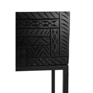 AZTEC ΚΟΝΣΟΛΑ 2ΣΥΡΤΑΡΙΑ ΜΑΥΡΟ 120x35x90