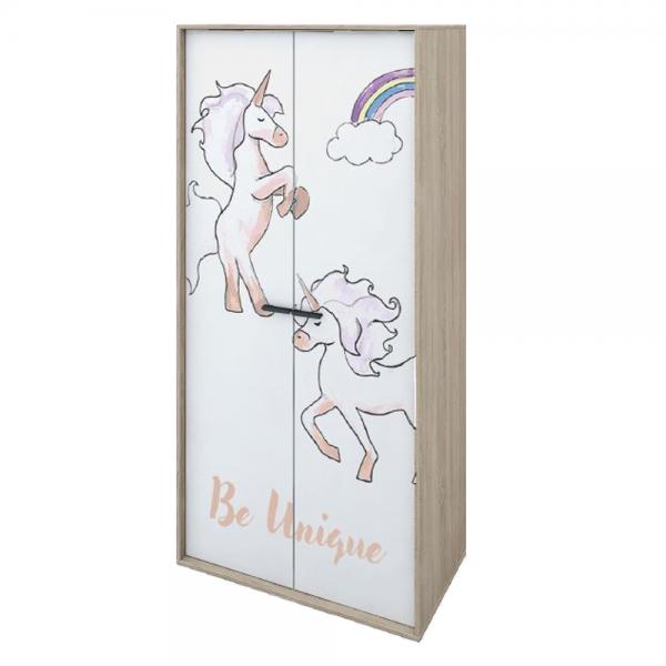 UNICORN ΝΤΟΥΛΑΠΑ SONOMA ΜΕ PATTERN 90x50xH190cm