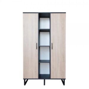 MY HOME 105 ΝΤΟΥΛΑΠΑ SONOMA CEMENT ΣΚΟΥΡΟ 105x47xH180cm